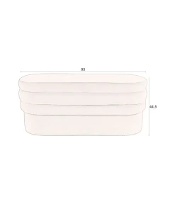 Dutchbone Eetkamerbanken|Eetkamerbanken|Bankje Aditi velvet Bruin 93cm