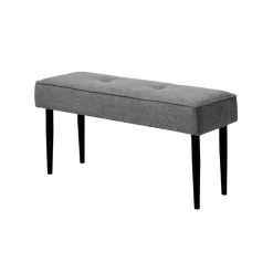 LykkeHome Krukjes|Bankje Jackie stof Grijs 100cm