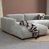 Pepp Hoekbanken|Bank Ocean Chaise longue links - Boston Cement Linnen
