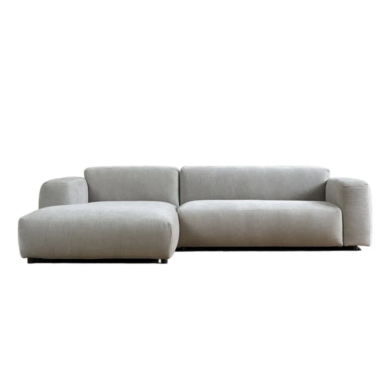 Pepp Hoekbanken|Bank Ocean Chaise longue links - Boston Cement Linnen