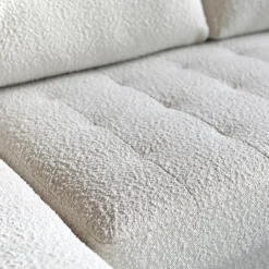 Pepp Hoekbanken|Bank Oreo Chaise longue links bouclé wit