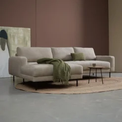Pepp Hoekbanken|Bank Oreo Chaise longue links linnen beige