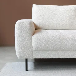 Pepp Hoekbanken|Bank Oreo Chaise longue rechts bouclé wit