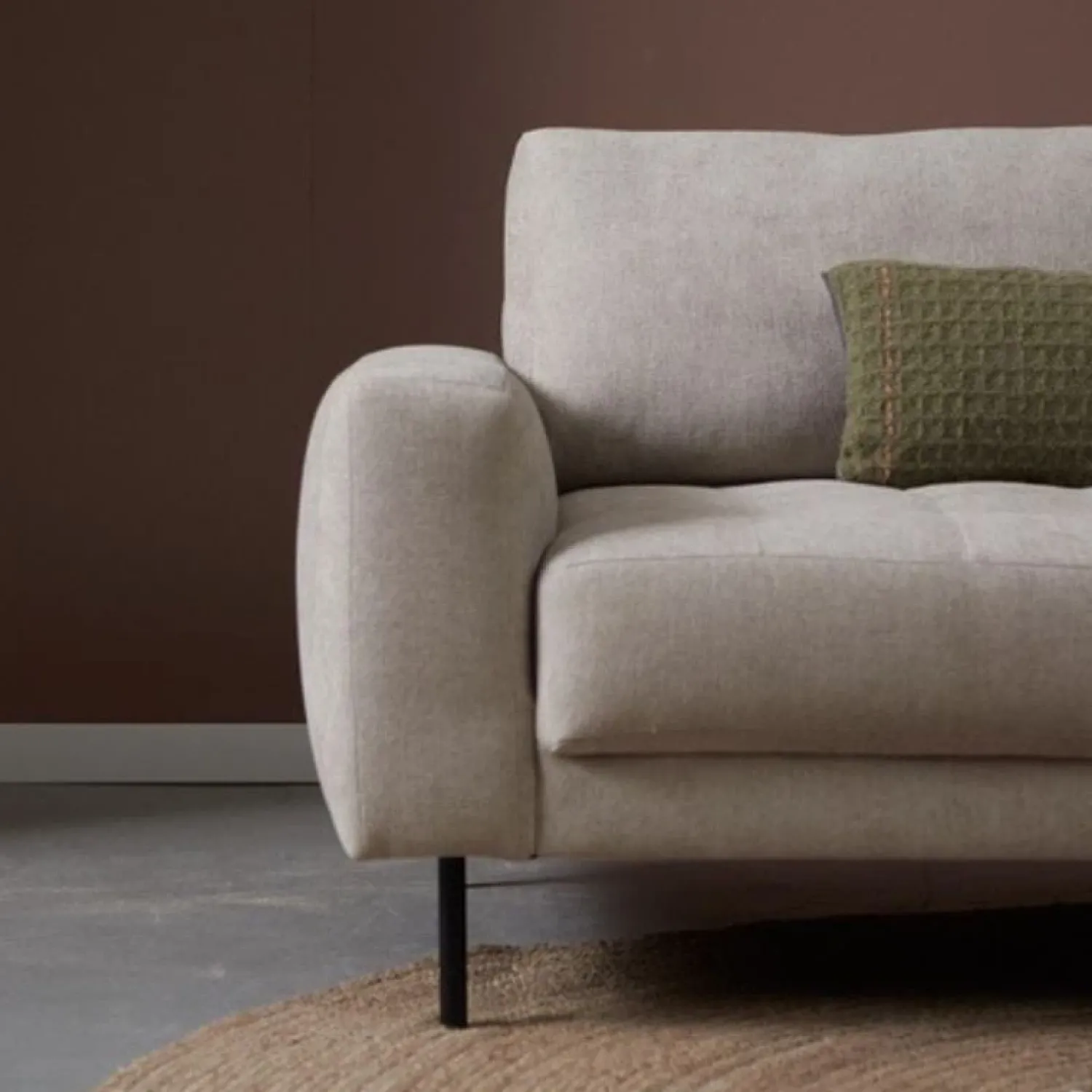 Pepp Hoekbanken|Bank Oreo Chaise longue rechts linnen beige