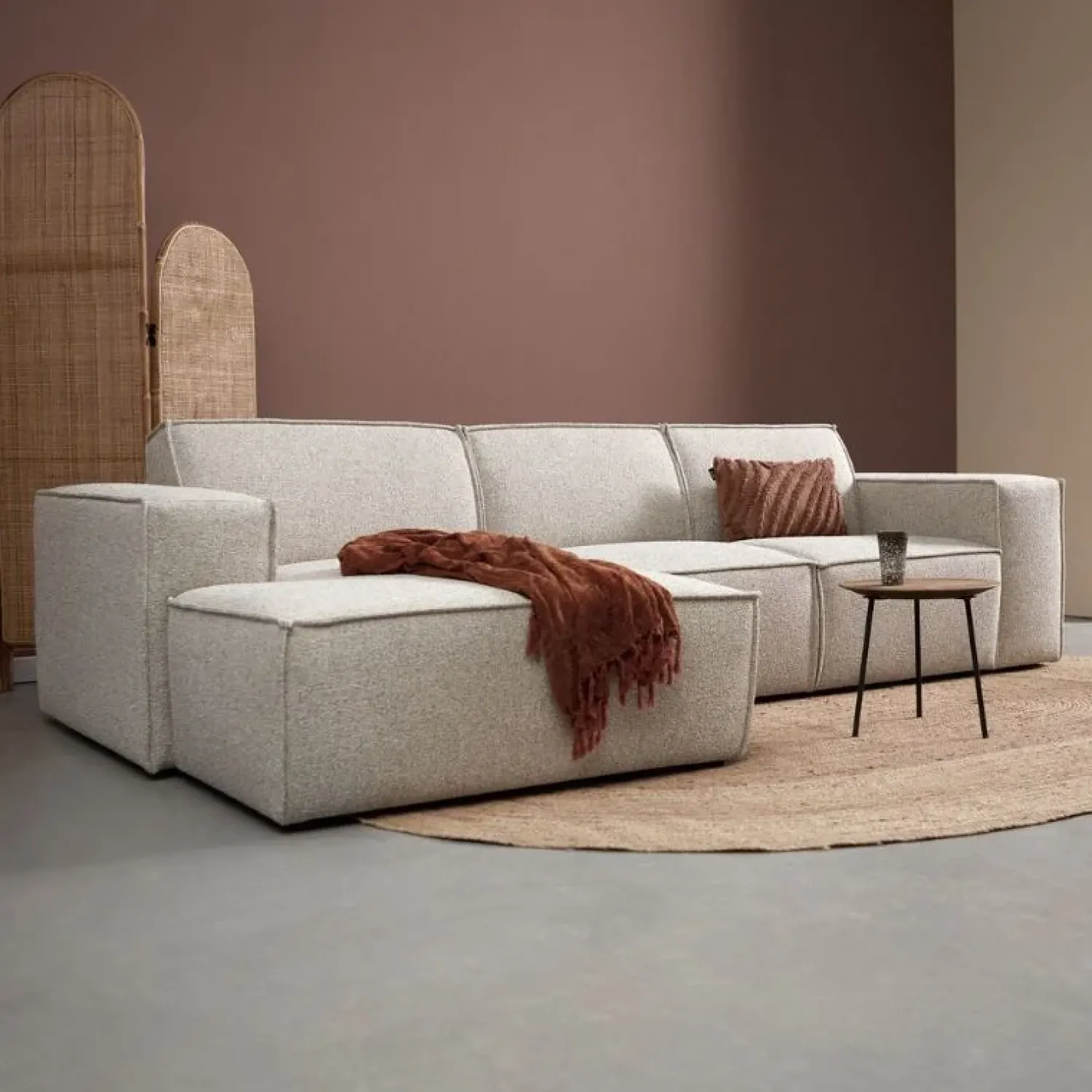 Pepp Hoekbanken|Bank Play Chaise longue links - Serenity 03 stof