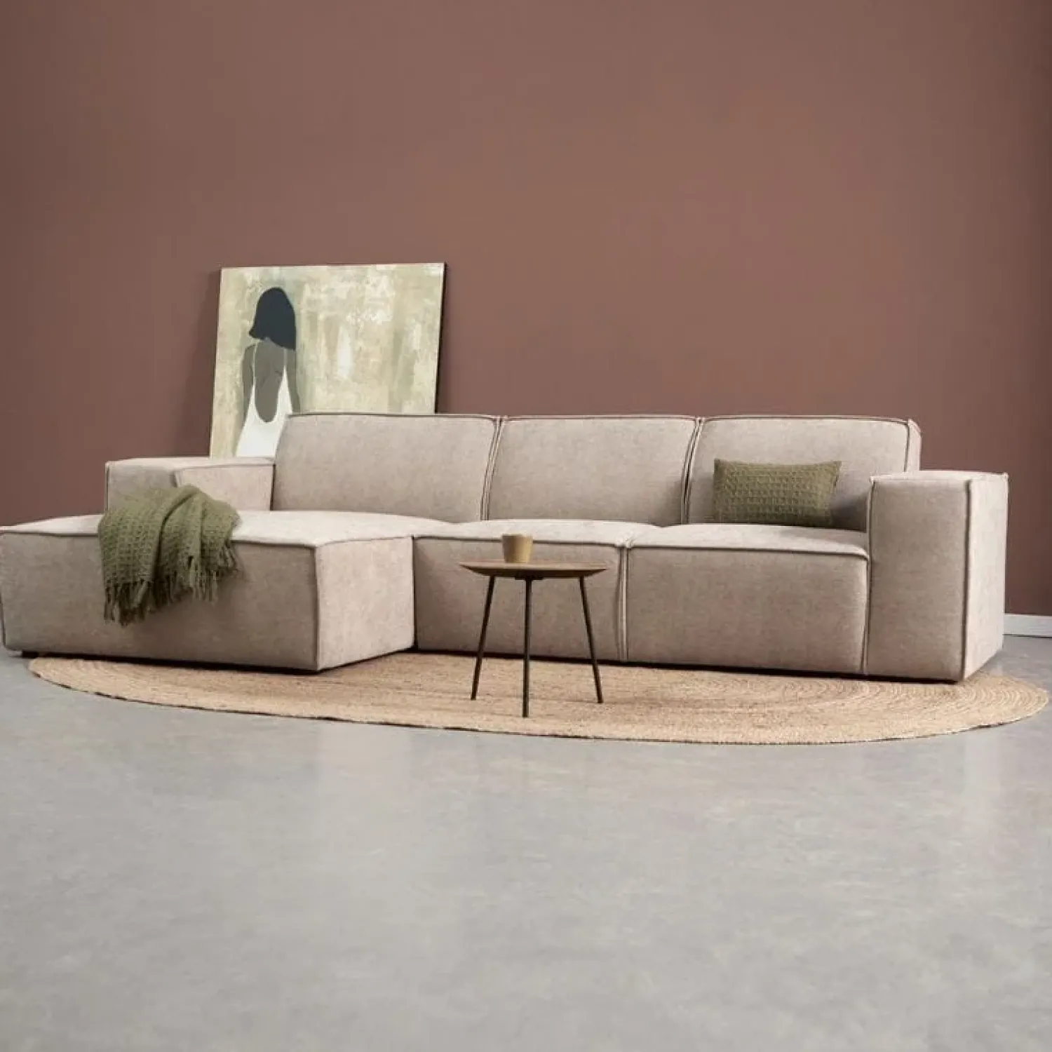 Pepp Hoekbanken|Bank Play Chaise longue links - Tesla 2003 stof