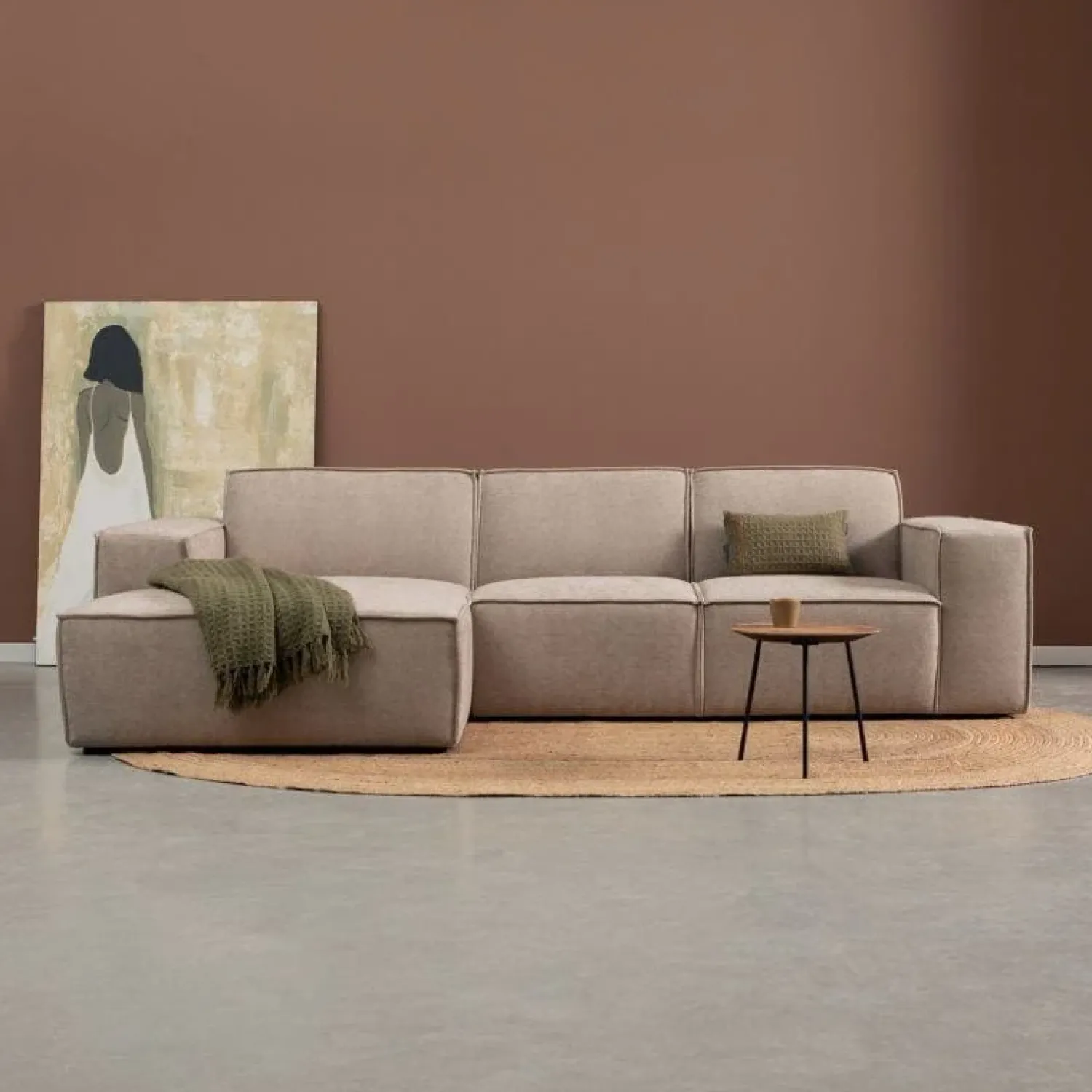 Pepp Hoekbanken|Bank Play Chaise longue links - Tesla 2003 stof