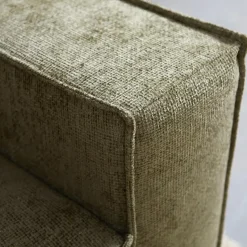 Pepp Loungebanken|Bank River Chaise longue links – Groen stof