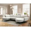 EasyFurn Modulaire Banken|Loungebanken|Bank Soof in U opstelling Longchair arm links+2-zits zonder arm+Divan arm rechts