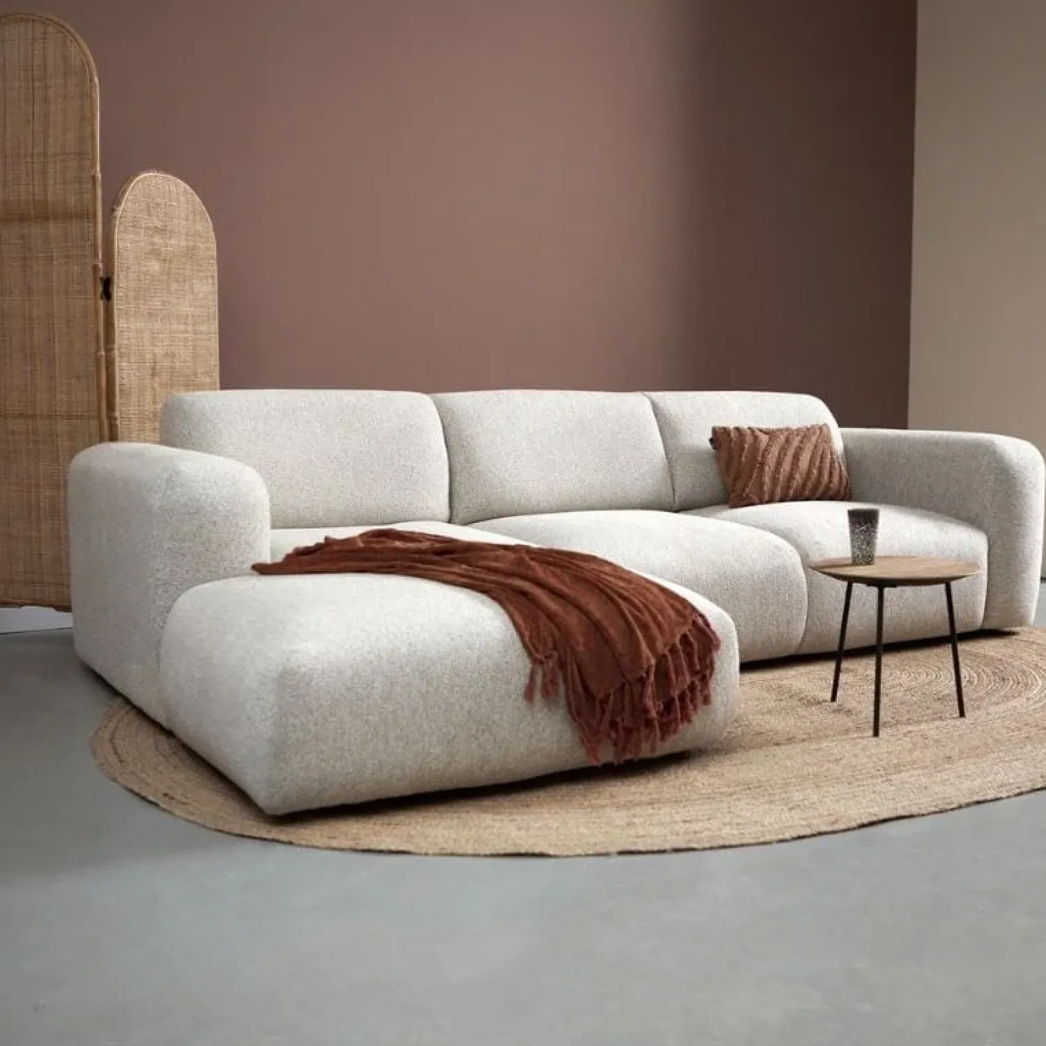 Pepp Hoekbanken|Bank Soul Chaise longue links - Sole 05 stof