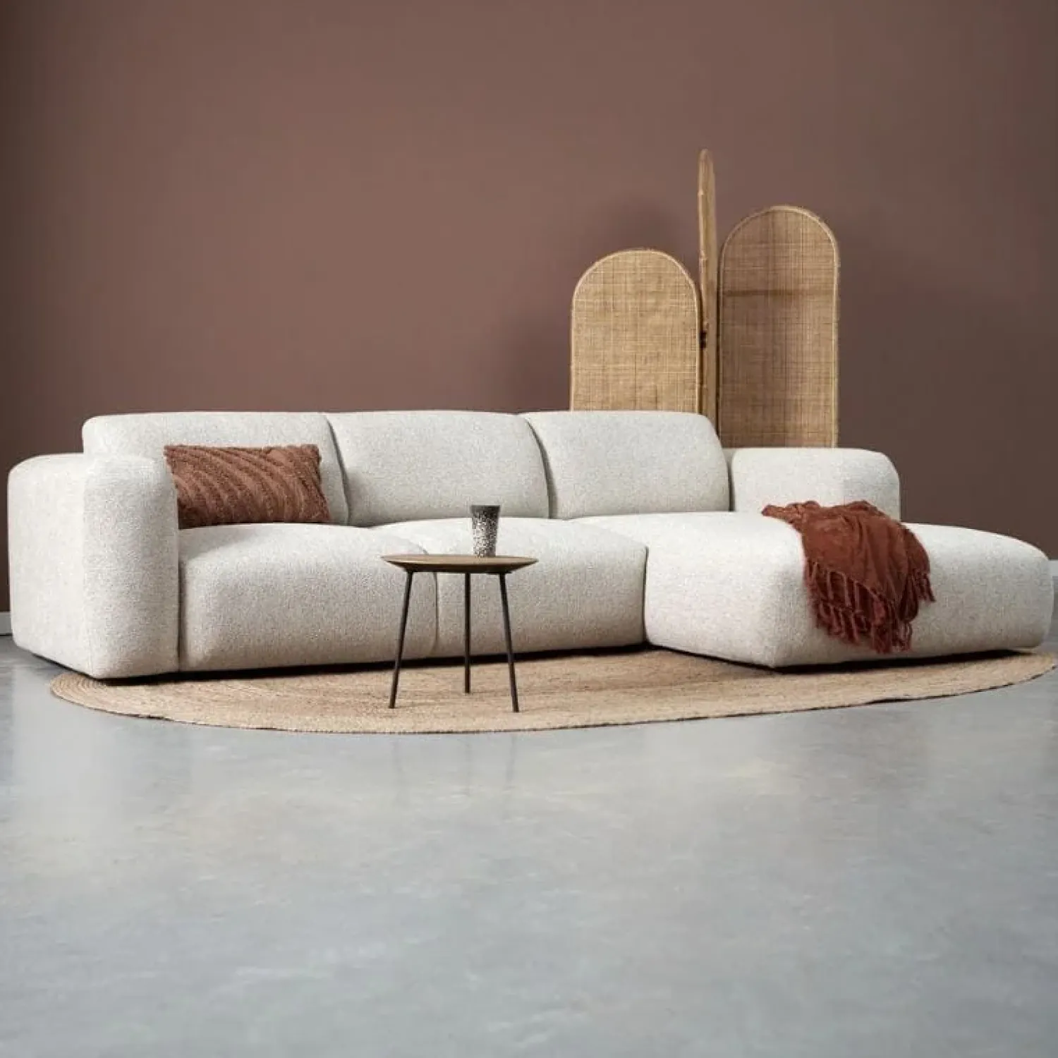 Pepp Hoekbanken|Bank Soul Chaise longue rechts - Sole 05 stof