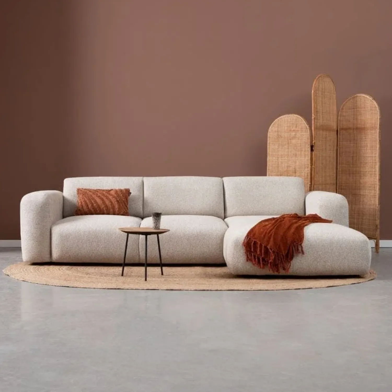 Pepp Hoekbanken|Bank Soul Chaise longue rechts - Sole 05 stof