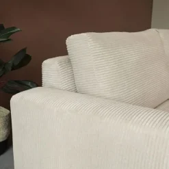 Pepp Hoekbanken|Bank Uno Chaise longue rechts ribstof beige