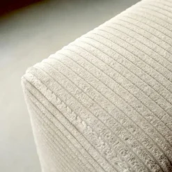 Pepp Hoekbanken|Bank Uno Chaise longue rechts ribstof beige