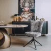Tower living Eetkamerstoelen|Bardi Eetkamerstoel Antraciet stof