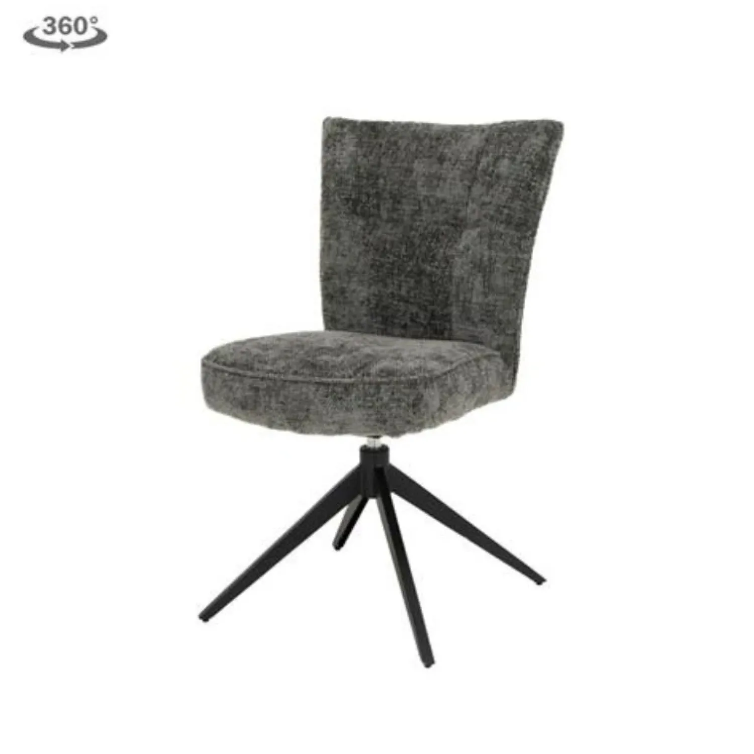 Tower living Eetkamerstoelen|Bardi Eetkamerstoel Antraciet stof