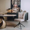 Tower living Eetkamerstoelen|Bardi Eetkamerstoel Beige stof
