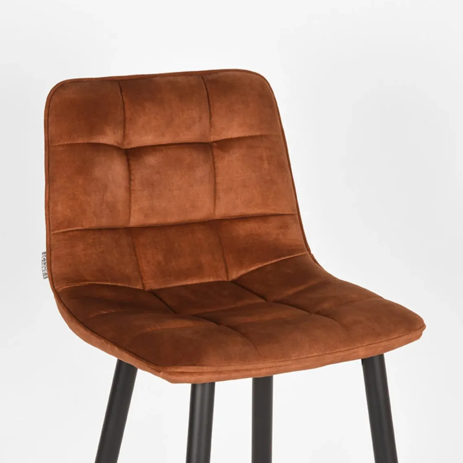 Label51 Barkrukken|Barkruk Jelt Oker Velours 45cm