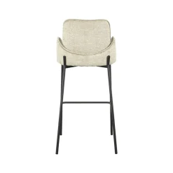 Label51 Barkrukken|Barkruk Joni Beige Fluweel Zithoogte 78cm