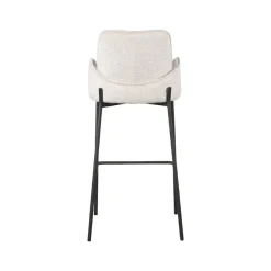 Label51 Barkrukken|Barkruk Joni Beige Fluweel Zithoogte 78cm