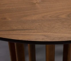 Dutchbone Eettafels|Barlet Eettafel Walnoot Rond 120cm