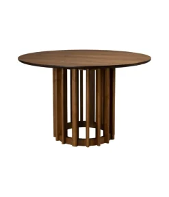 Dutchbone Eettafels|Barlet Eettafel Walnoot Rond 120cm