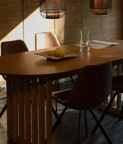 Dutchbone Eettafels|Barlet uitschuifbare Eettafel Eikenhout 200cm
