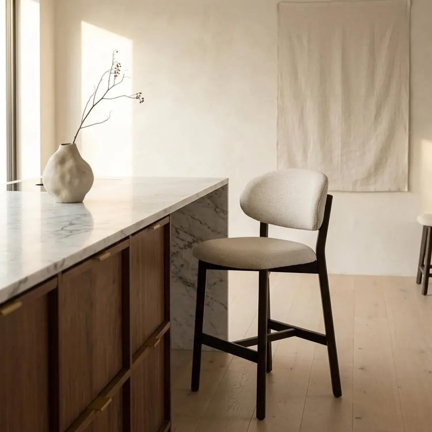 Eleonora Barkrukken|Barstoel Mikky Bruin Beige