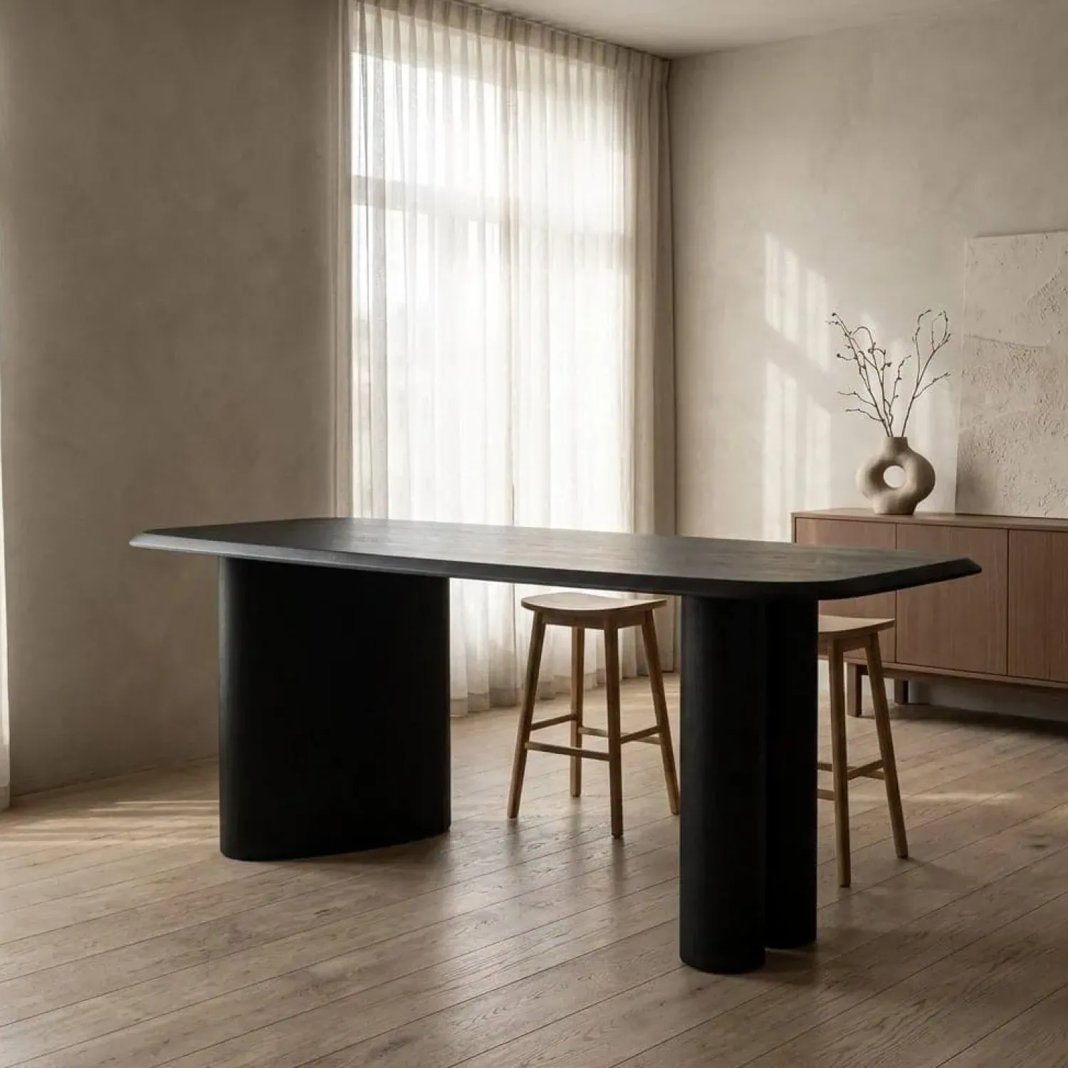 Eleonora Bartafels|Bartafel Walter Zwart 220cm