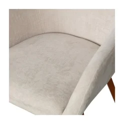 vtwonen Eetkamerstoelen|Base Eetkamerstoel velvet melange zand
