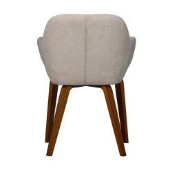vtwonen Eetkamerstoelen|Base Eetkamerstoel velvet melange zand