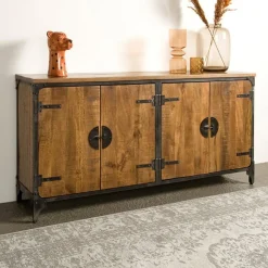 Tower living Dressoirs|Industriele Kasten|Basto Dressoir 4 drs mango naturel matt 180cm