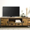 Tower living Industriele Kasten|Tv Meubels|Basto TV meubel 2 drs 2 lades mango naturel matt 180cm
