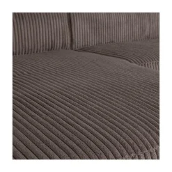 WOOOD Hoekbanken|Bean Hoekbank links ribstof taupe 305cm