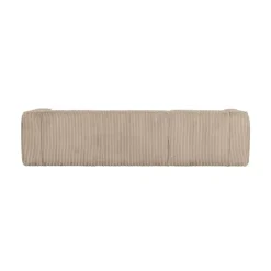 WOOOD Hoekbanken|Bean Hoekbank links ribstof taupe travertin 305cm