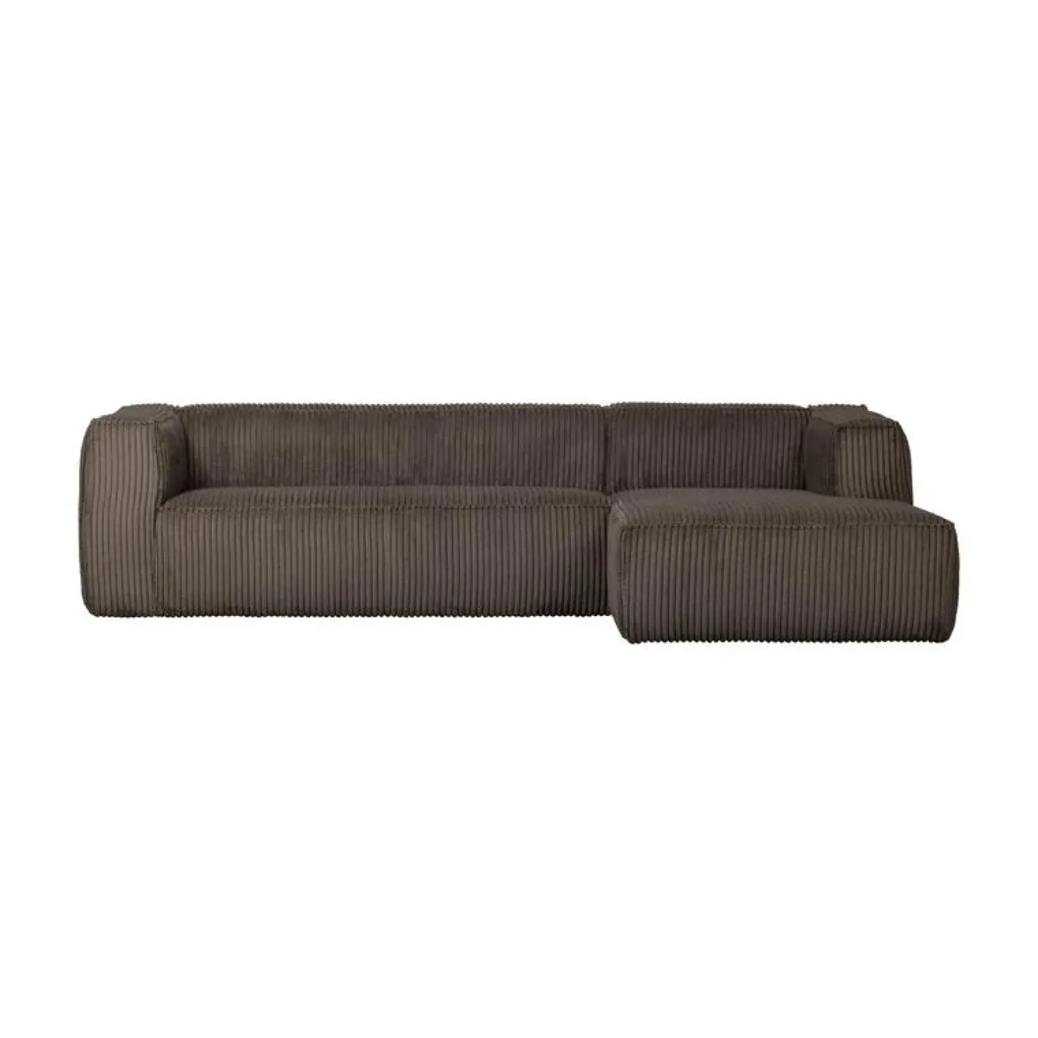 WOOOD Hoekbanken|Bean Hoekbank rechts ribstof taupe 305cm