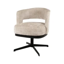 Mysons Eetkamerstoelen|Beau eetkamerfauteuil draaipoot Naturel