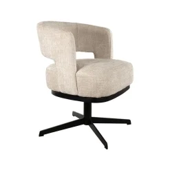 Mysons Eetkamerstoelen|Beau eetkamerfauteuil draaipoot Naturel