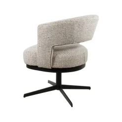 Mysons Eetkamerstoelen|Beau eetkamerfauteuil draaipoot Gebroken wit