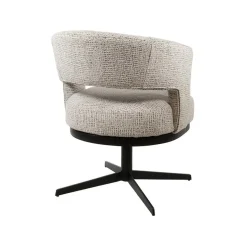 Mysons Eetkamerstoelen|Beau eetkamerfauteuil draaipoot Gebroken wit