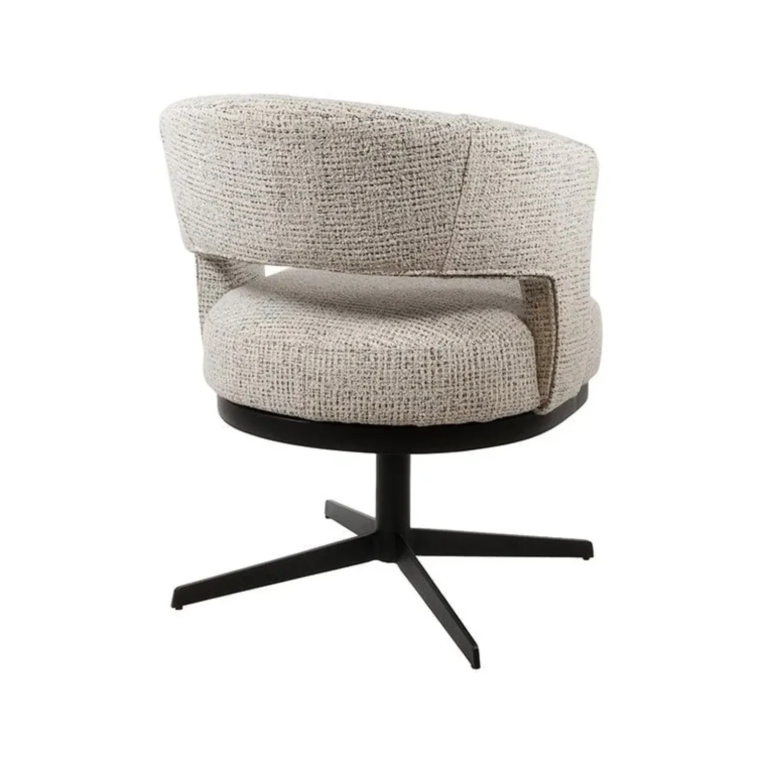 Mysons Eetkamerstoelen|Beau eetkamerfauteuil draaipoot Gebroken wit