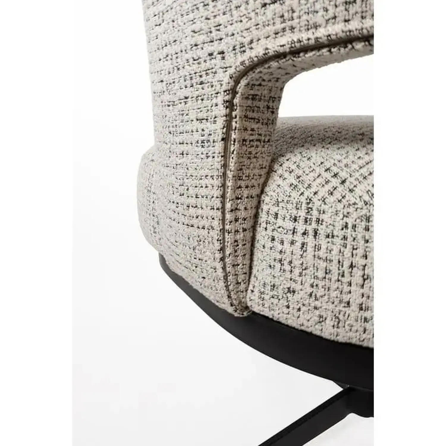 Mysons Eetkamerstoelen|Beau eetkamerfauteuil draaipoot Gebroken wit
