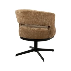 Mysons Eetkamerstoelen|Beau eetkamerfauteuil draaipoot Bruin