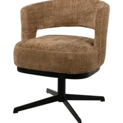 Mysons Eetkamerstoelen|Beau eetkamerfauteuil draaipoot Bruin