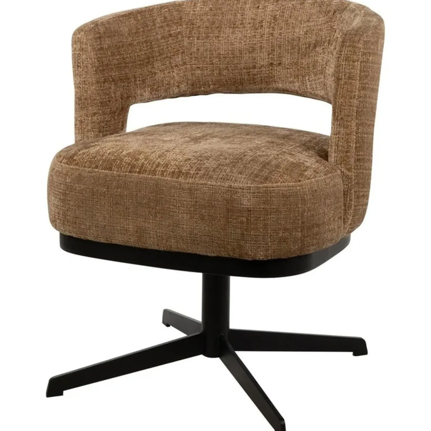 Mysons Eetkamerstoelen|Beau eetkamerfauteuil draaipoot Bruin