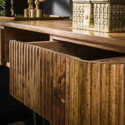 Kalfort Sidetables|Belisa kaptafel 2 lades mangohout 110cm