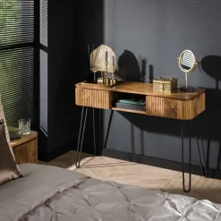 Kalfort Sidetables|Belisa kaptafel 2 lades mangohout 110cm