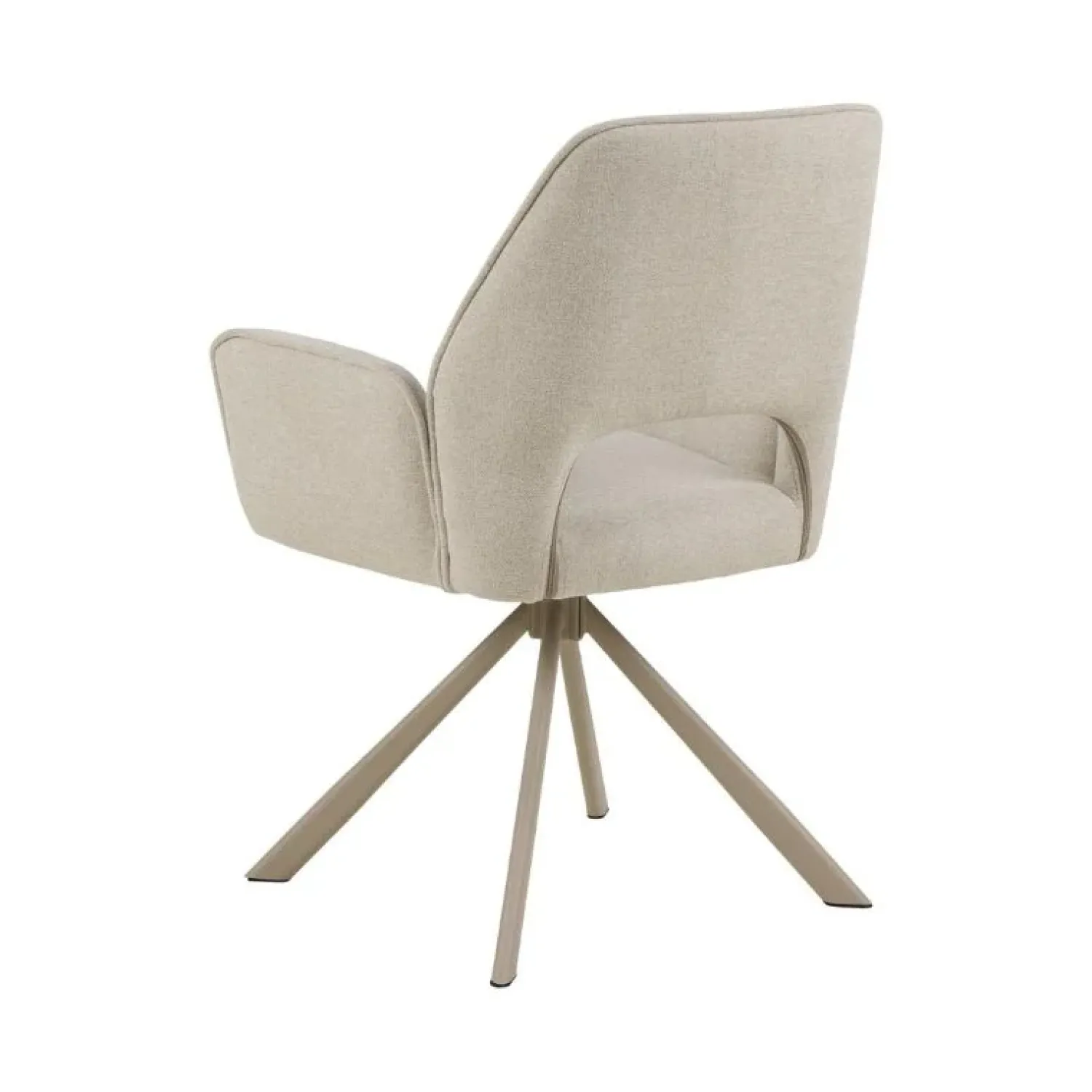 Nordhavn Eetkamerstoelen|Bella Eetkamerstoel beige met beige onderstel