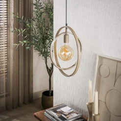 Kalfort Hanglampen|Bellamy 1-lichts Hanglamp Beige