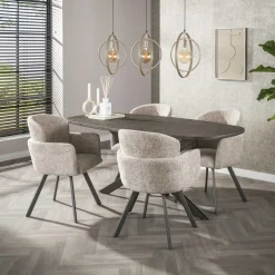 Kalfort Hanglampen|Bellamy 3-lichts Hanglamp Beige